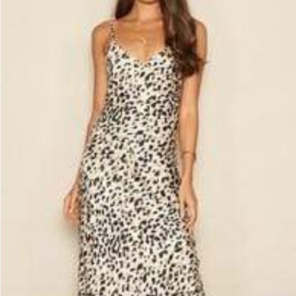 Leopard Print Spaghetti Strap Dress